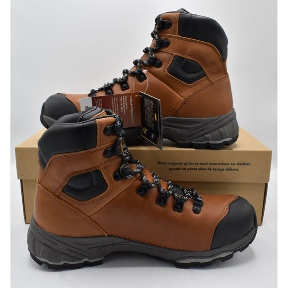Vasque Womens 10 St. Elias FG GTX Gore-Tex Cognac Leather WP Hiking Boots - Picture 12 of 15